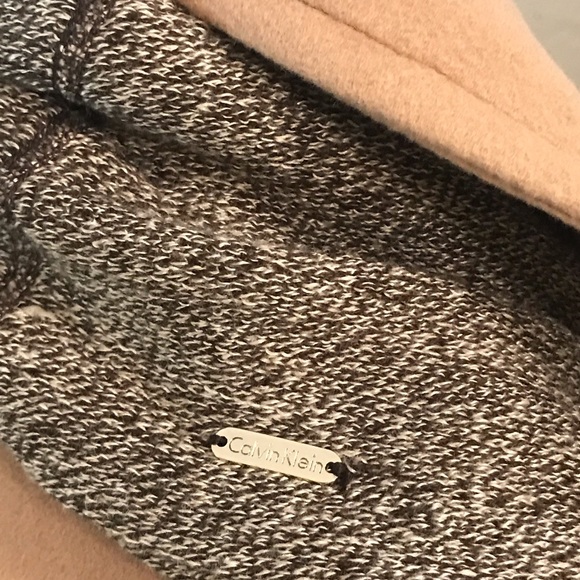 Calvin Klein Ladies Wool Cashmere Blend Classic Pea Coat XS Camel Pockets New - Picture 11 of 16